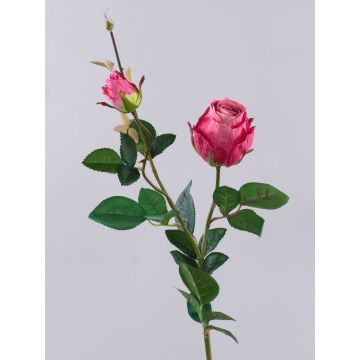 Rosa artificial CARUSA, rosa fuerte, 80 cm, Ø 8 cm Rosa artificial CARUSA, rosa fuerte, 80 cm, Ø 8 cm