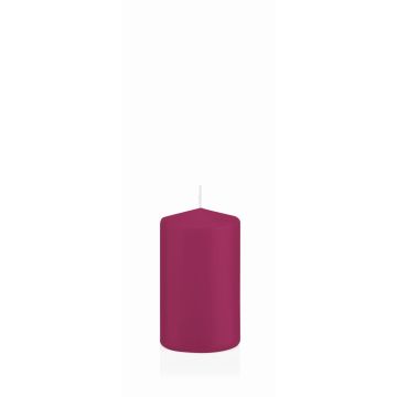 Vela de pilar MAEVA, magenta, 10cm, Ø6cm, 33h - Made in Germany