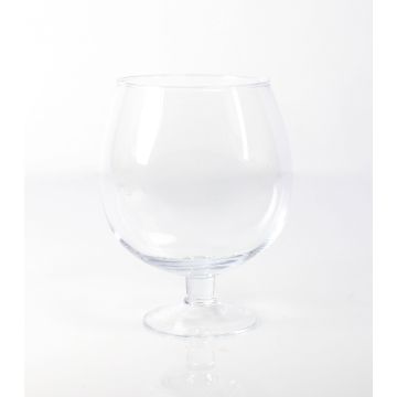 Copa de cristal / Copa de brandy LIAM con pie, transparente, 20cm, Ø15cm