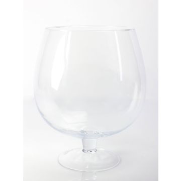 Copa de cristal / Copa de brandy LIAM con pie, transparente, 38cm, Ø29cm