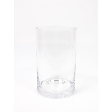 Jarrón cilíndrico SANSA EARTH de cristal, transparente, 19,5cm, Ø12cm Jarrón cilíndrico SANSA EARTH de cristal, transparente, 19,5cm, Ø12cm