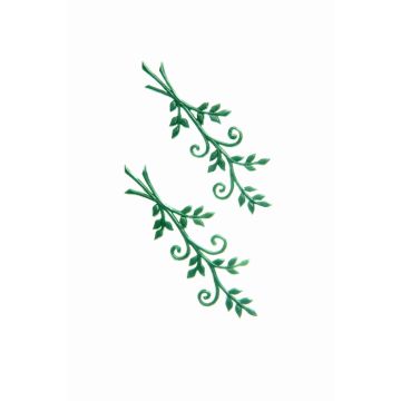 Adorno de cera «Ramitas» WITALINA, 2 unidades, verde oscuro, 8 x 3 cm Adorno de cera «Ramitas» WITALINA, 2 unidades, verde oscuro, 8 x 3 cm