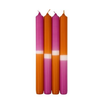 Velas de palo Dip Dye LISSITA, 4 unidades, rosa-albaricoque, 25cm, Ø2,3cm, 11h Velas de palo Dip Dye LISSITA, 4 unidades, rosa-albaricoque, 25cm, Ø2,3cm, 11h
