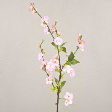 Rama decorativa de cerezo en flor VALESKA, floración, rosa, 85cm