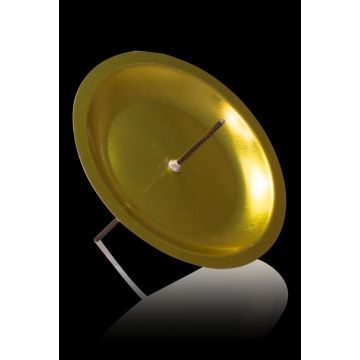 Soporte metálico para velas KRISTOFFER para corona de Adviento, para velas de aprox. Ø 5 cm, dorado, 8 cm, Ø 12 cm Soporte metálico para velas KRISTOFFER para corona de Adviento, para velas de aprox. Ø 5 cm, dorado, 8 cm, Ø 12 cm