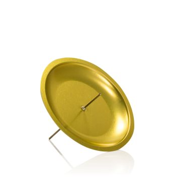 Soportes metálicos para velas KRISTOFFER para coronas de Adviento, para velas de aprox. Ø6 cm, dorados, 10 cm, Ø12 cm Soportes metálicos para velas KRISTOFFER para coronas de Adviento, para velas de aprox. Ø6 cm, dorados, 10 cm, Ø12 cm