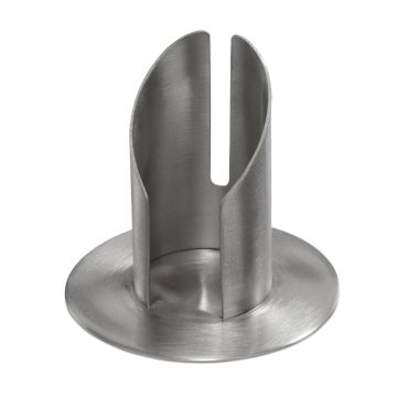 Portavelas de latón CONSTANCE, para velas de aprox. Ø4 cm, niquelado, acabado cepillado mate, plateado, 8 cm, Ø9 cm Portavelas de latón CONSTANCE, para velas de aprox. Ø4 cm, niquelado, acabado cepillado mate, plateado, 8 cm, Ø9 cm