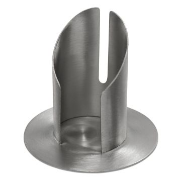 Portavelas de latón CONSTANCE, para velas de aprox. Ø5 cm, niquelado, acabado cepillado mate, plateado, 9 cm, Ø10 cm Portavelas de latón CONSTANCE, para velas de aprox. Ø5 cm, niquelado, acabado cepillado mate, plateado, 9 cm, Ø10 cm