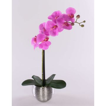 Flor artificial, orquídea Phalaenopsis EMILIA, maceta decorativa, rosa, 45 cm Flor artificial, orquídea Phalaenopsis EMILIA, maceta decorativa, rosa, 45 cm