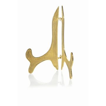 Soporte para libros ADALBERTO de latón, acabado mate cepillado, dorado, 17,5 x 10 cm Soporte para libros ADALBERTO de latón, acabado mate cepillado, dorado, 17,5 x 10 cm