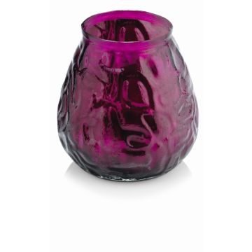Farol MAYELA relleno de cera, rosa, 10,5cm, Ø10cm, 48h