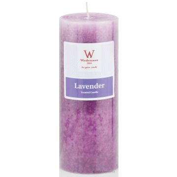 Vela perfumada rústica ASTRID, Lovely Lavender, violeta, 13cm, Ø6,8cm, 60h Vela perfumada rústica ASTRID, Lovely Lavender, violeta, 13cm, Ø6,8cm, 60h