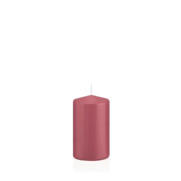 Vela cilíndrica MAEVA, rosa fresa, 10 cm, Ø 6 cm, 33 h - Fabricada en Alemania Vela cilíndrica MAEVA, rosa fresa, 10 cm, Ø 6 cm, 33 h - Fabricada en Alemania