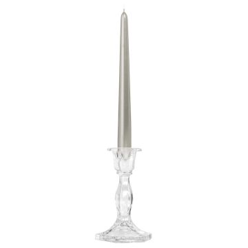 Candelabro de cristal ANAMARIA para velas cilíndricas, transparente, 15,3 cm, Ø 6 cm Candelabro de cristal ANAMARIA para velas cilíndricas, transparente, 15,3 cm, Ø 6 cm