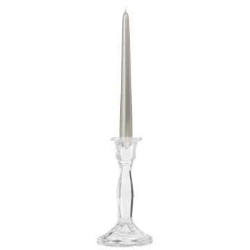 Candelabro de cristal ANAMARIA para velas cilíndricas, transparente, 19 cm, Ø 6 cm Candelabro de cristal ANAMARIA para velas cilíndricas, transparente, 19 cm, Ø 6 cm