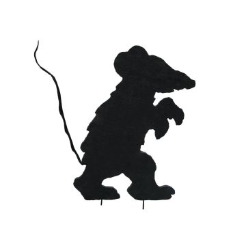 Silueta decorativa de Halloween «SPOOKY MOUSE» (ratón), negro, 56 cm Silueta decorativa de Halloween «SPOOKY MOUSE» (ratón), negro, 56 cm