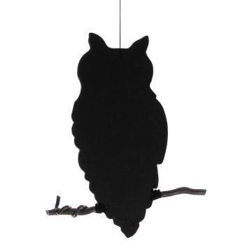 Figura decorativa de Halloween: silueta de búho «SPOOKY OWL», negro, 62 cm Figura decorativa de Halloween: silueta de búho «SPOOKY OWL», negro, 62 cm