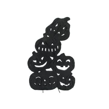 Figura decorativa de Halloween: silueta de calabazas «SPOOKY PUMPKINS», negra, 82 cm Figura decorativa de Halloween: silueta de calabazas «SPOOKY PUMPKINS», negra, 82 cm