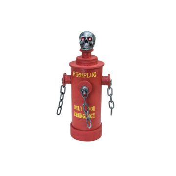 Decoración de Halloween: boca de incendios SPRINKY con calavera, risa espeluznante, función de movimiento, LED, 28 cm Decoración de Halloween: boca de incendios SPRINKY con calavera, risa espeluznante, función de movimiento, LED, 28 cm