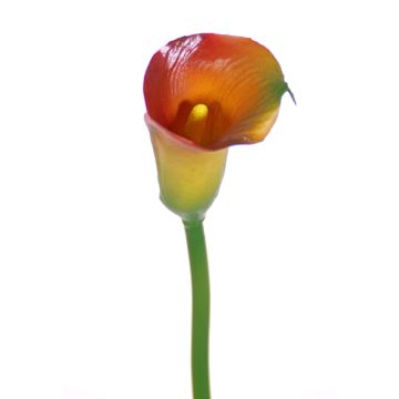 Flor textil Calla CHIDORA, naranja-amarillo, 55cm, 5x6cm Flor textil Calla CHIDORA, naranja-amarillo, 55cm, 5x6cm