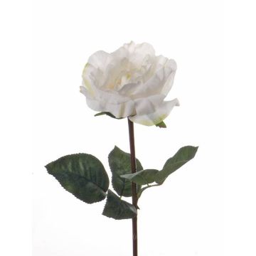 Rosa artificial JESSY, crema, 35cm, Ø11cm