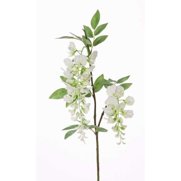 Rama de glicina de plástico NEZUMI, floración, blanco, 105cm Rama de glicina de plástico NEZUMI, floración, blanco, 105cm