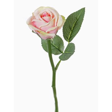 Rosa artificial GABI, rosa-verde, 30cm, Ø6cm Rosa artificial GABI, rosa-verde, 30cm, Ø6cm
