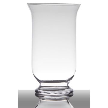 Portavelas para mesa LEA EARTH con pie, cilíndrico/redondo, transparente, 30cm, Ø18cm