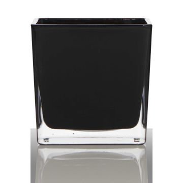 Maceta KIM EARTH, cubo/cuadrada, negra, 12x12x12cm Maceta KIM EARTH, cubo/cuadrada, negra, 12x12x12cm