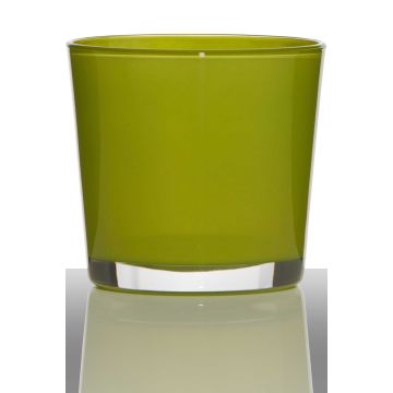Maceta ALENA, cilíndrica/redonda, verde claro, 19cm, Ø19cm Maceta ALENA, cilíndrica/redonda, verde claro, 19cm, Ø19cm