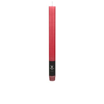 Cirio / vela larga AURORA, burdeos, 27cm, Ø2,2cm, 10h - Hecho en Alemania Cirio / vela larga AURORA, burdeos, 27cm, Ø2,2cm, 10h - Hecho en Alemania