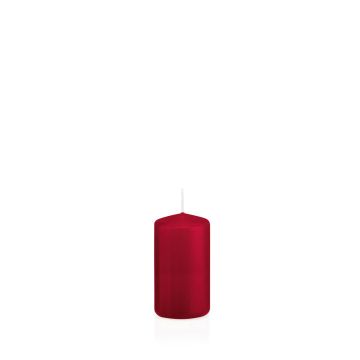 Vela votiva / vela de pilar MAEVA, rojo oscuro, 8cm, Ø4cm, 12h - Hecho en Alemania Vela votiva / vela de pilar MAEVA, rojo oscuro, 8cm, Ø4cm, 12h - Hecho en Alemania