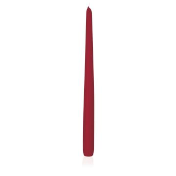 Vela de mesa / Vela para cena PALINA, rojo oscuro, 40cm, Ø2.5cm, 15.5h - Hecho en Alemania Vela de mesa / Vela para cena PALINA, rojo oscuro, 40cm, Ø2.5cm, 15.5h - Hecho en Alemania