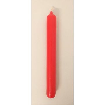 Vela para candelabro / Velas cónicas CHARLOTTE, rojo, 18,5cm, Ø2,1cm, 6,5h - Hecho en Alemania