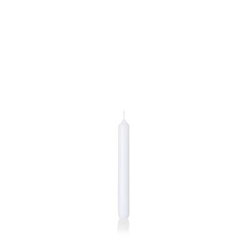 Vela para candelabro / Velas cónicas CHARLOTTE, blanco, 18,5cm, Ø2,1cm, 6,5h - Hecho en Alemania