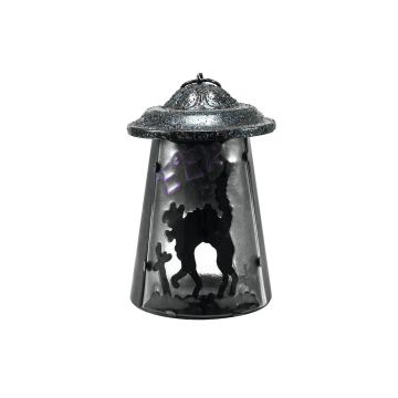 Linterna decorativa de Halloween / lámpara COSMO con soporte para velas de té, gato, 23 cm Linterna decorativa de Halloween / lámpara COSMO con soporte para velas de té, gato, 23 cm