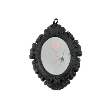 Espejo mágico de Halloween MIRZELLA, con sonido y LED, gris, 35 cm Espejo mágico de Halloween MIRZELLA, con sonido y LED, gris, 35 cm