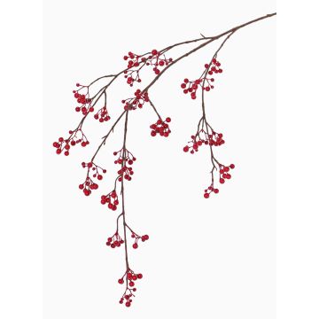 Rama de plástico de Symphoricarpos GESA con bayas, roja, 120cm Rama de plástico de Symphoricarpos GESA con bayas, roja, 120cm
