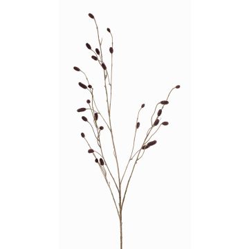 Rama textil de moras CANO con frutos, burdeos, 105cm