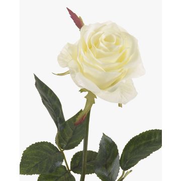 Rosa de plástico BRINA, blanca, 70cm Rosa de plástico BRINA, blanca, 70cm