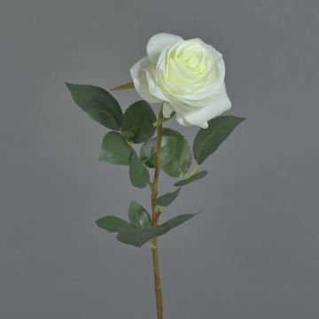 Rosa de plástico BRINA, blanca, 70cm