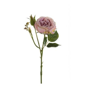 Rosa artificial CESCA, morado claro, 40cm