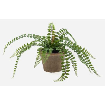 Helecho artificial «BELONA» en maceta de terracota, verde, 50 cm