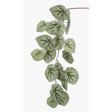 Rama de begonia de hoja pintada artificial MEIRA, verde-gris, 110cm Rama de begonia de hoja pintada artificial MEIRA, verde-gris, 110cm