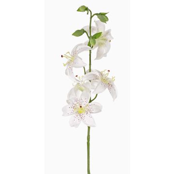 Lirio tigre artificial ASHANTI, blanco, 60 cm, Ø 10 cm