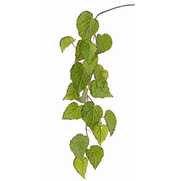 Rama decorativa de begonia de hoja KATRICE, verde-rojo, 110cm