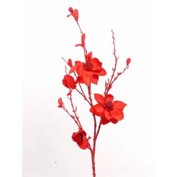 Rama artificial de magnolia SANDY, con purpurina, roja, 115 cm Rama artificial de magnolia SANDY, con purpurina, roja, 115 cm