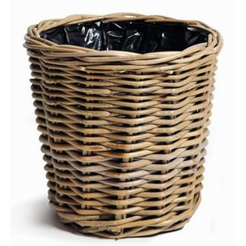 Maceta de mimbre NICOLINA, beige, 24cm, Ø26cm Maceta de mimbre NICOLINA, beige, 24cm, Ø26cm