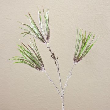 Rama de pino artificial PEER, helada, verde-gris, 50 cm