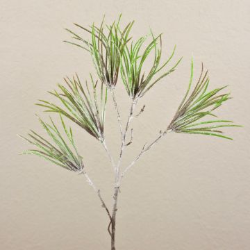 Rama de pino artificial PEER, helada, verde-gris, 80 cm